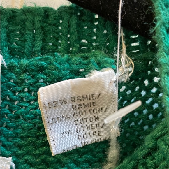 Marisa Christina Teal Christmas Sweater with Bear and Bow Design - Picture 6 of 8